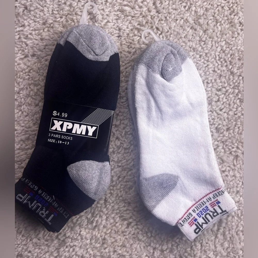 2 (3) packs (total of 6 pair) of Trump 2020 socks nwt
